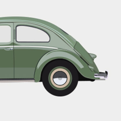 VW Beetle '58 Artprint - Image 2