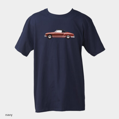VW Karmann Ghia Cabrio T-shirt - Image 4