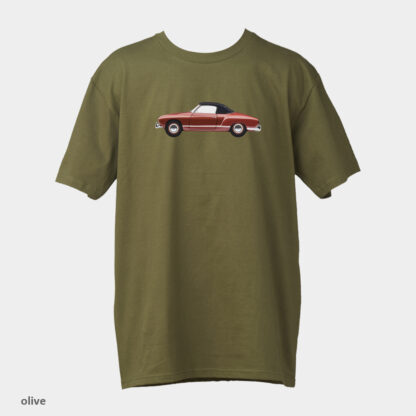 VW Karmann Ghia Cabrio T-shirt - Image 5