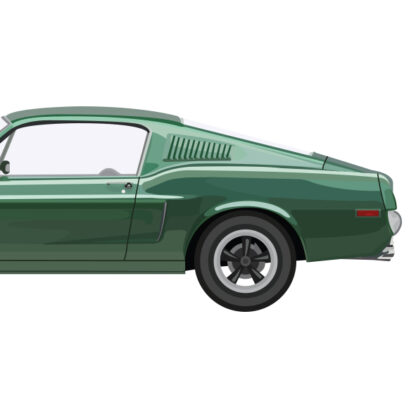 Ford Mustang ’67 “Bullit” Fastback Artprint - Image 2