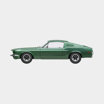 Ford Mustang ’67 “Bullit” Fastback Artprint
