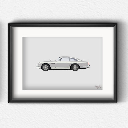 Aston Martin DB5 Artprint - Image 3