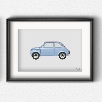 Fiat 500 Artprint - Image 3