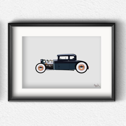 Ford 32 Coupe Artprint - Image 3