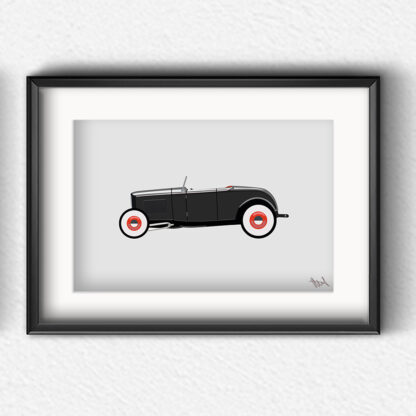 Ford 32 Roadster Artprint - Image 3