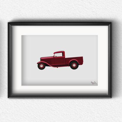 Ford 34 Pickup Artprint - Image 3