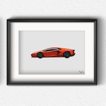 Lamborghini Aventador Artprint - Image 3